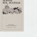 School for Scandal Cover